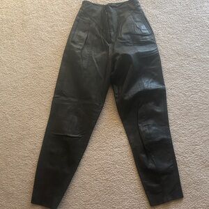 Fashion Nova Front Page Black Straight Leg Pants Size 8